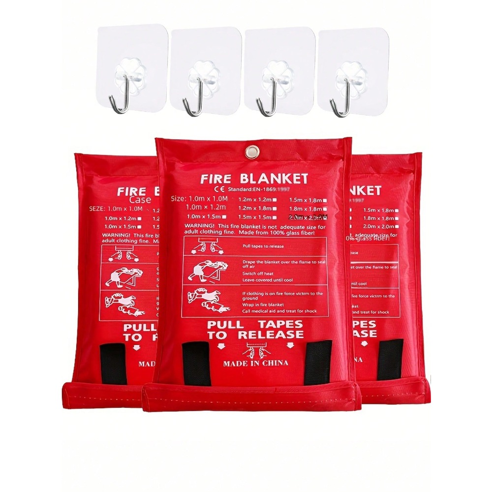 Fire Blanket Kitchen - Koc przeciwpożarowy 100 x 100 cm,