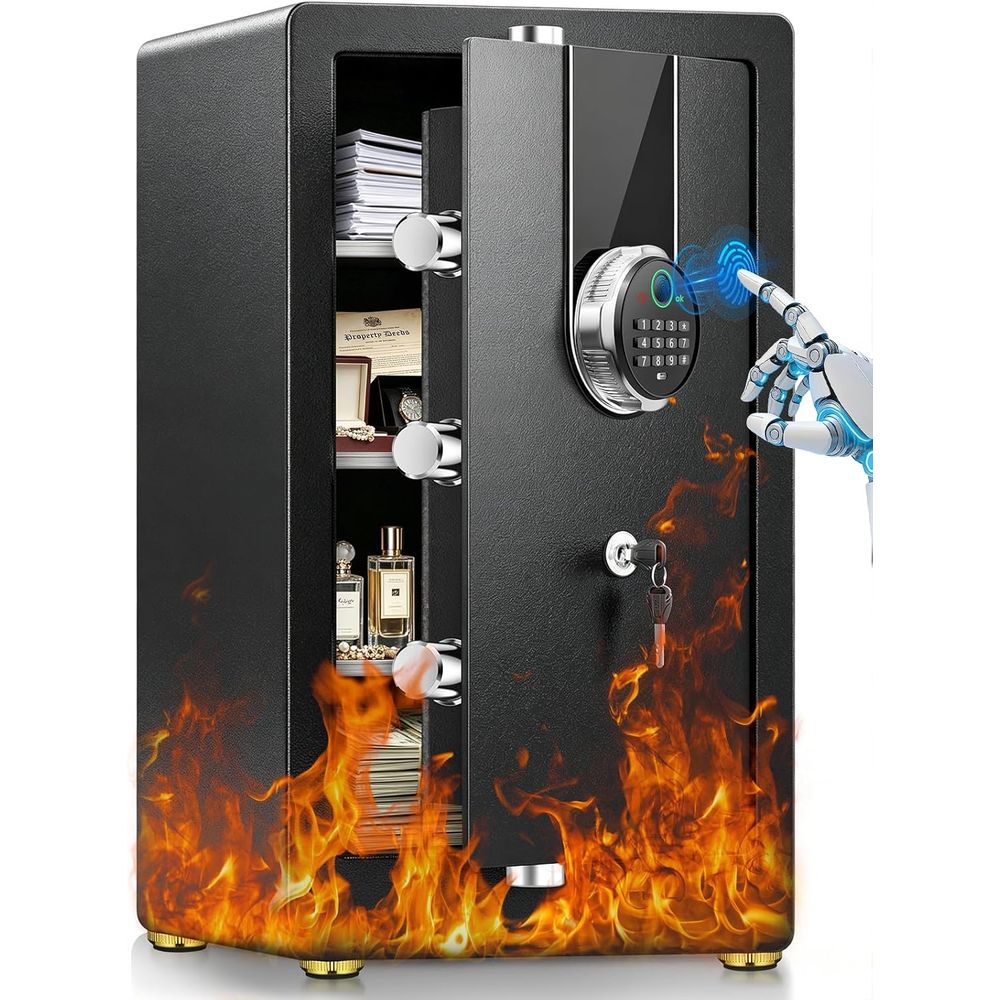 Fire Safe Document - Duży sejf biometryczny z ochroną przed