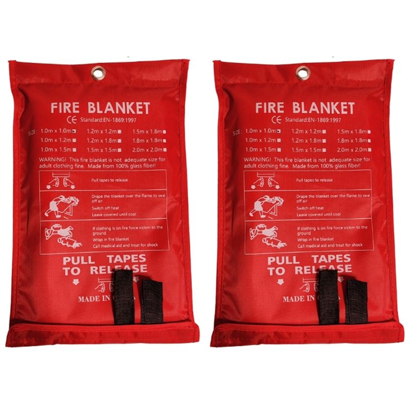 Fire Blanket Kitchen - Dzień Promocyjny: 2 SZT. Koc Gaśniczy,