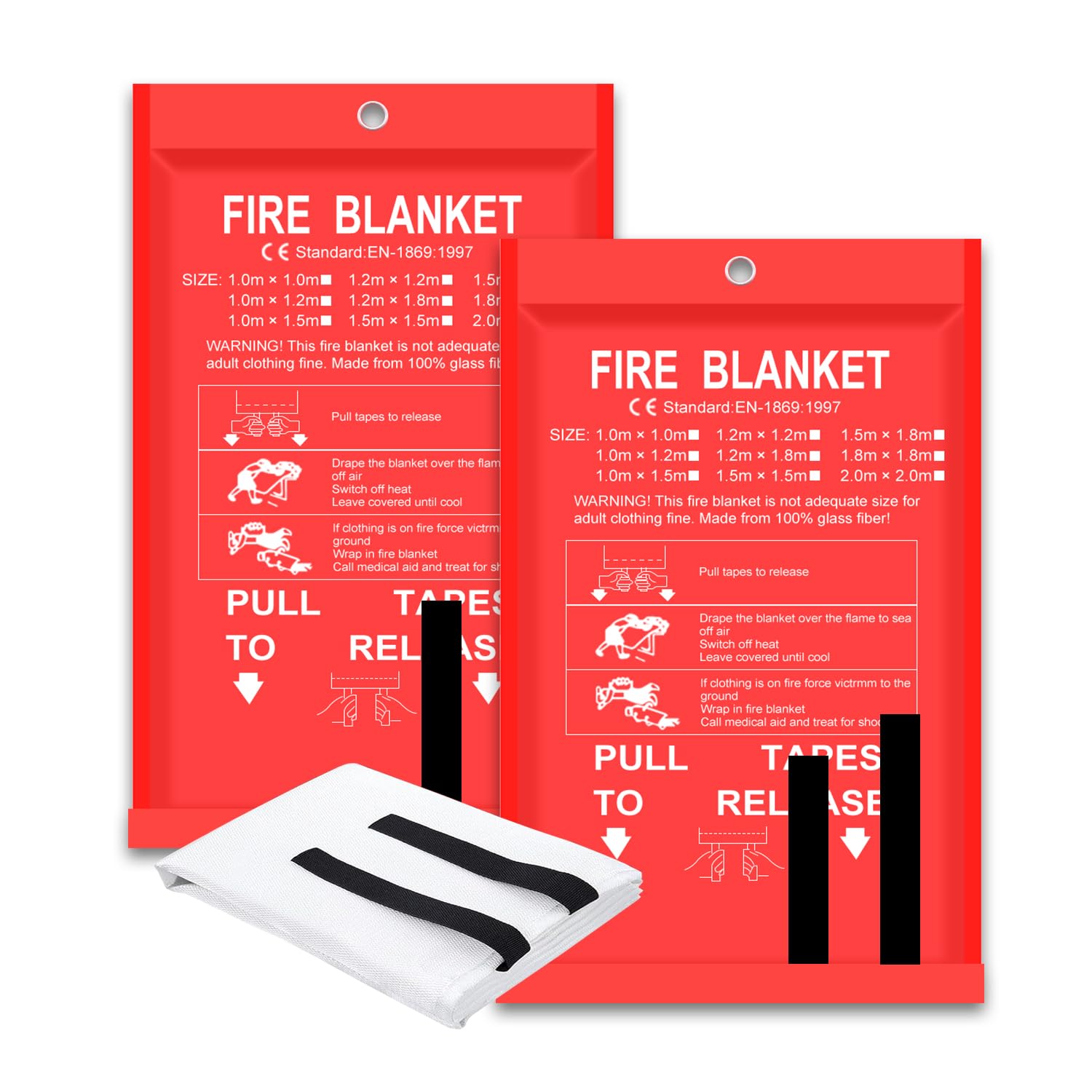 Fire Blanket Kitchen - Koc przeciwpożarowy 2 sztuki 2 *