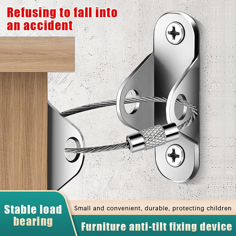 Earthquake Anchor Strap - 1 Zestaw Zabezpieczeń Przed Przewróceniem Mebli,
