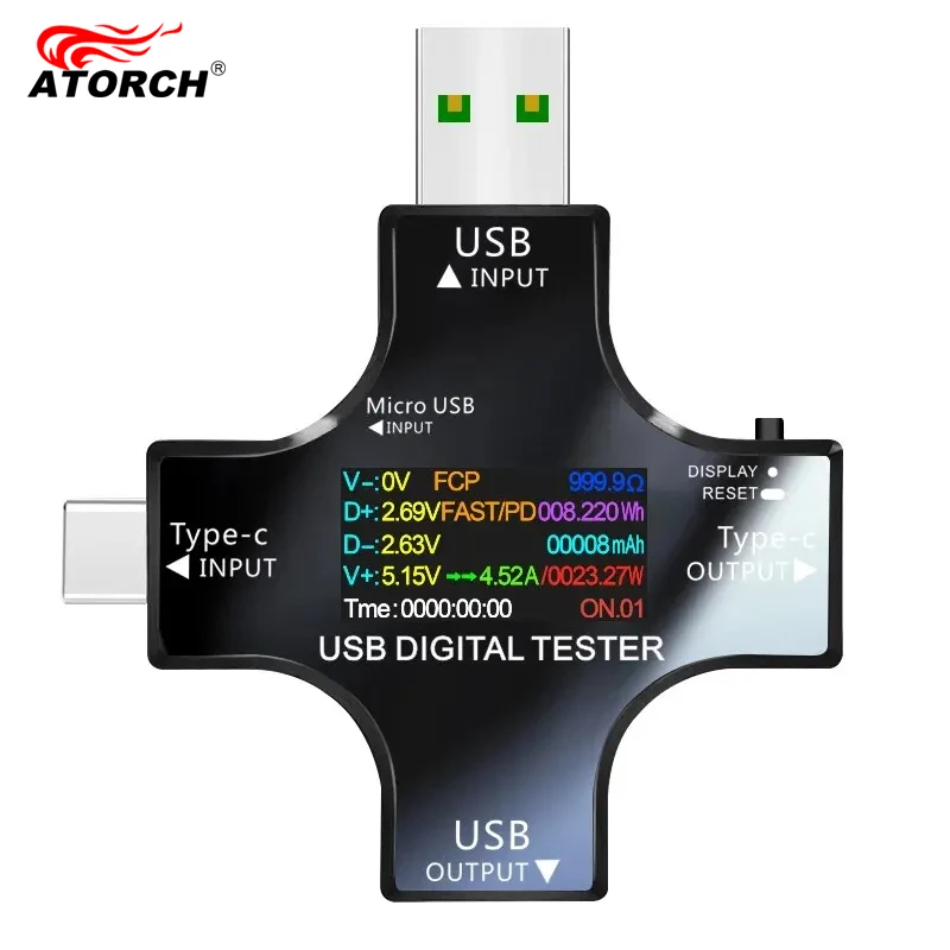 Co Detector Plug - Tester USB DC Type-C PD Cyfrowy