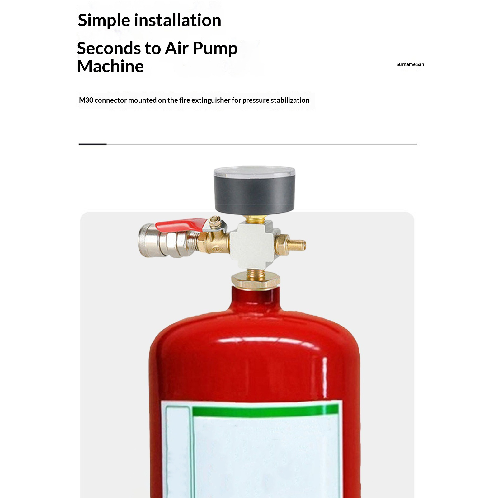 Adapter do małych zbiorników p – Fire Extinguisher Small recenzja i cena