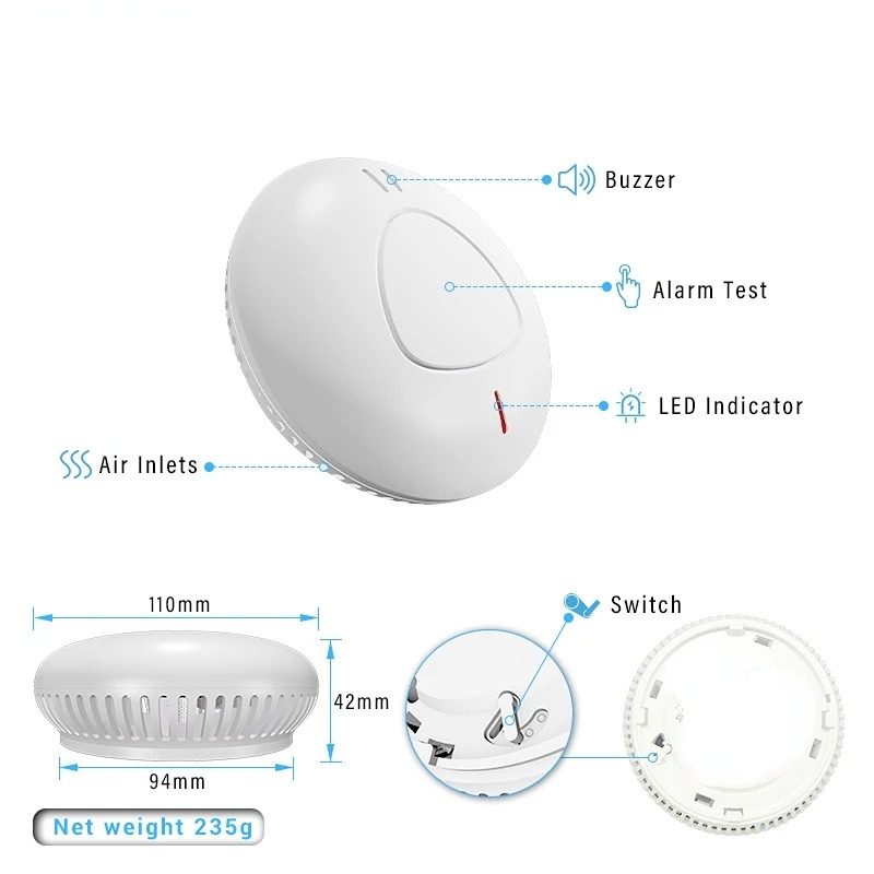 Inteligentny system alarmowy d – Smoke Detector Interconnected recenzja i cena
