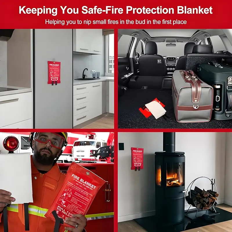 4 sztuki koców przeciwpożarowy – Fire Blanket Kitchen recenzja i cena
